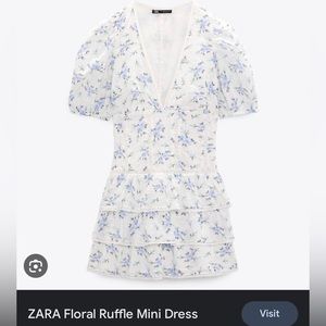 ISO!!! Zara ruffle floral mini dress
